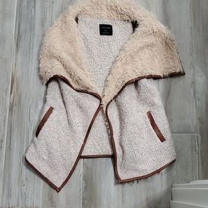 Faux fur lined vest